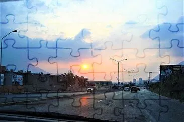 Atardecer en Monterrey, Nuevo LeÃ³n. jigsaw puzzle