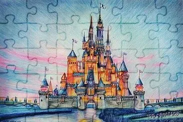 Disney castle jigsaw puzzle