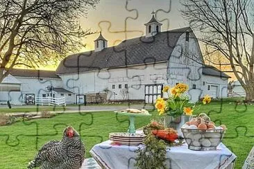 Country barn jigsaw puzzle