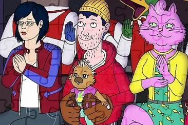 bojack horseman amigos jigsaw puzzle