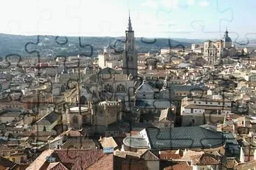 Los techos de Toledo jigsaw puzzle