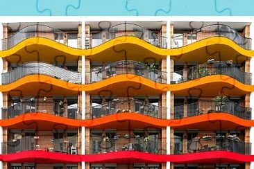 Edificio colorido jigsaw puzzle