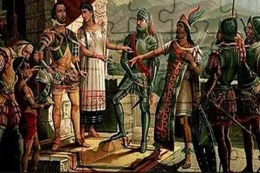 פאזל של ENCUENTRO DE MOCTEZUMA Y CORTES