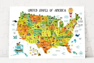 US Kids Map jigsaw puzzle