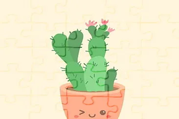 Cactus jigsaw puzzle