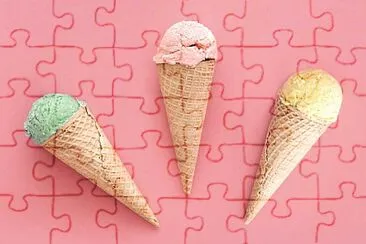 ICE-cream jigsaw puzzle