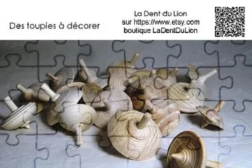 Nouvelles toupies Ã  dÃ©corer, La Dent du Lion jigsaw puzzle