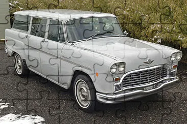 Checker Marathon station wagon jigsaw puzzle