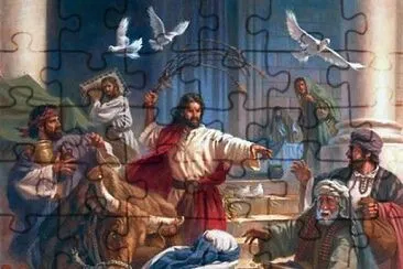 JesÃºs en el templo jigsaw puzzle