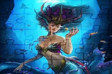 Pretty mermaid jigsaw puzzle