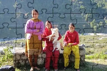 Family in the Himalaya jigsaw puzzle