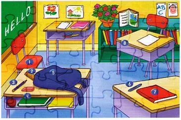 CLASSROOM OBJECTS jigsaw puzzle