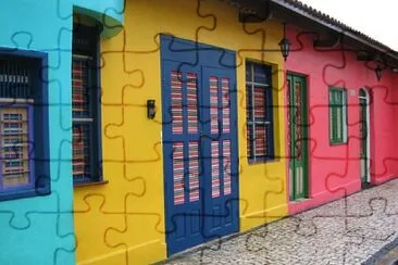 פאזל של casas coloridas 1