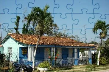 Cuba - maison en campagne jigsaw puzzle