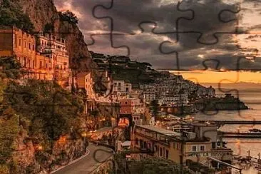 una ciudad en montaÃ±a jigsaw puzzle