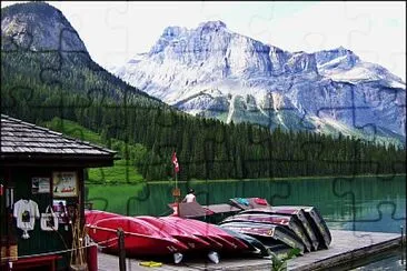 Emerald Lake, Yoho National Park, British Columbia jigsaw puzzle