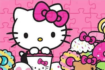 פאזל של hello kitty