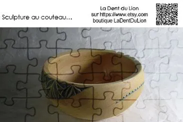 Woodturning and chip carving, La Dent du Lion jigsaw puzzle