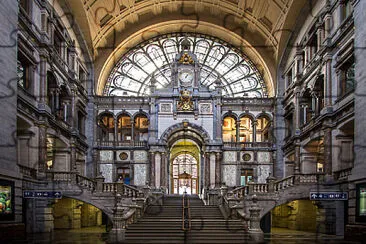 gare d 'Anvers - Belgique jigsaw puzzle