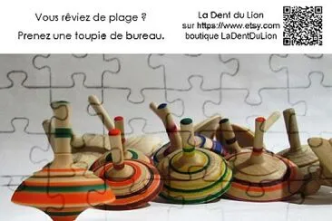 פאזל של Toupies de bureau colorÃ©es, La Dent du Lion