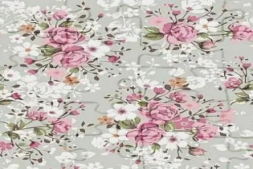 Flores rosadas y blancas jigsaw puzzle