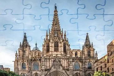 פאזל של catedral barcelona espaÃ±a