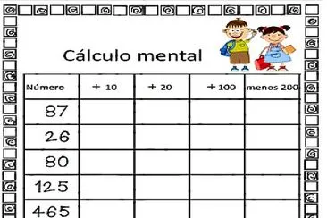 CÃLCULO MENTAL jigsaw puzzle