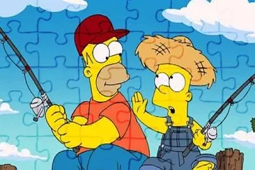 פאזל של Bart y Homero