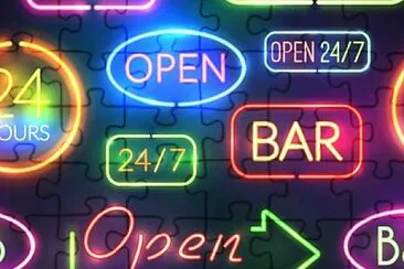 neon sign jigsaw puzzle