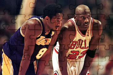 Kobe Bryant and Michael Jordan jigsaw puzzle