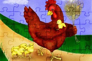 Â¡Diviertete Con La Gallinita Roja! jigsaw puzzle