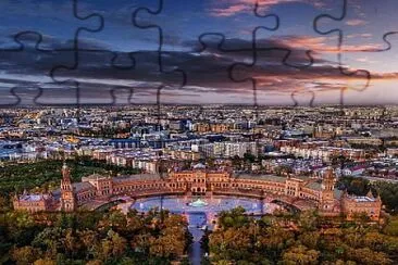 plaza espaÃ±a sevilla jigsaw puzzle