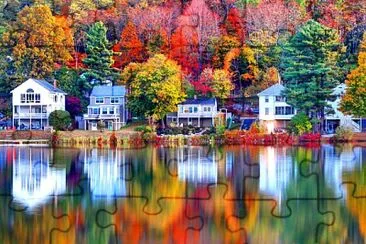 Lakeside retreats jigsaw puzzle