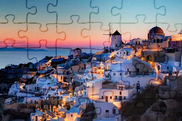 santorini night