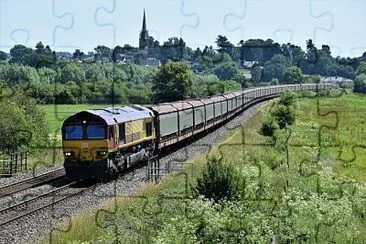 And another class 66 at KIngs Sutton, England jigsaw puzzle