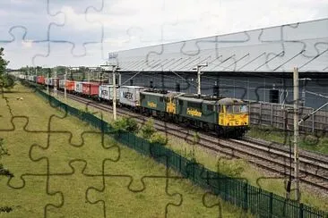 Class 86 's at Daventry Railfreight, England jigsaw puzzle