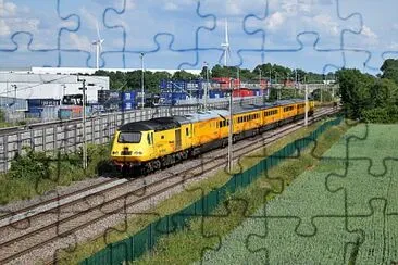 HST track recorder, Daventry Railfreight, England jigsaw puzzle