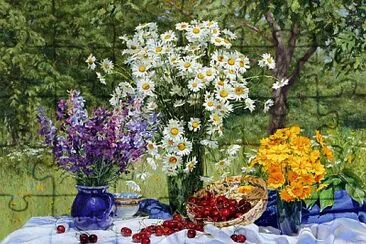 Mesa con Flores jigsaw puzzle