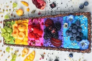 Rainbow toast