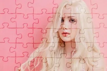 pink jigsaw puzzle