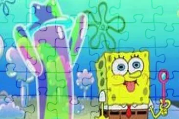 Bob esponja y su amigo burbuja jigsaw puzzle