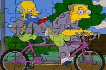 פאזל של los simpsons seÃ±or berns y smithers