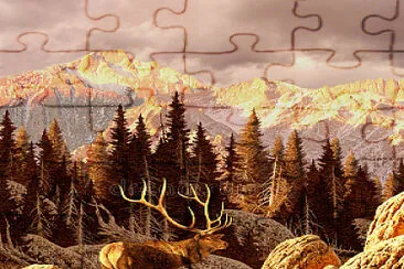 Elk Bull jigsaw puzzle