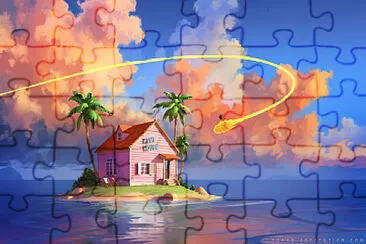 Dragon Ball (Kame House) jigsaw puzzle