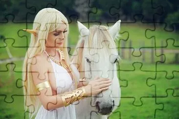 mismo caballo er blanco jigsaw puzzle