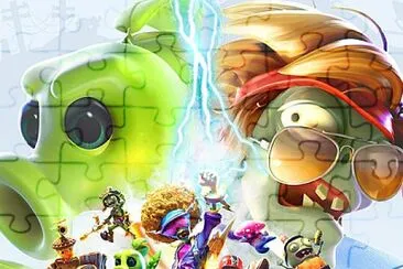 פאזל של plant vs zombies