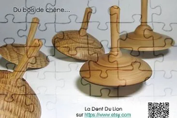 פאזל של Toupies bois de chÃªne, La Dent du Lion