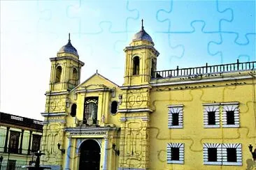 Templo en Lima, Perú. jigsaw puzzle