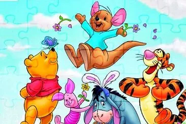 פאזל של Winnie The Pooh y sus amigos