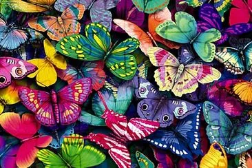 פאזל של Mariposas Multicolores